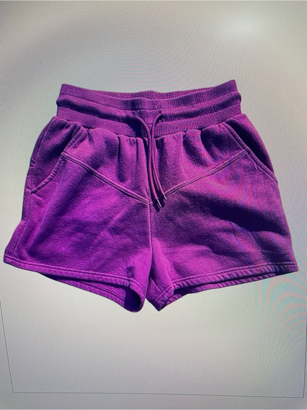 Women’s Purple Athletic Drawstring Shorts